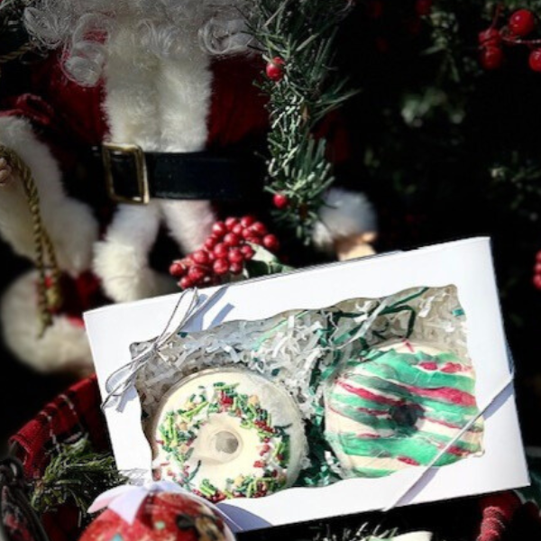 Holiday Donut Bath Bombs