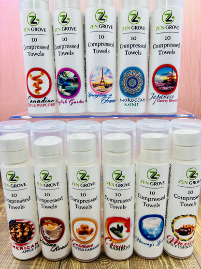 English Garden Compressed Towels