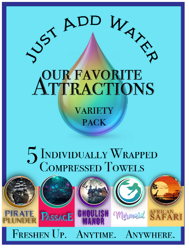 Attractions Variety Pack - 5 Towels